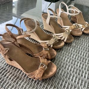 Aerosoles plush around wedge sandals. Size 8 and 8 1/2. Used good condition.
